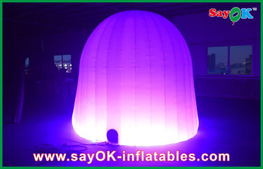 Opblaasbare tent op maat Huwelijksfeest Ronde opblaasbare luchttent 210D Oxford Stof Met LED-verlichting