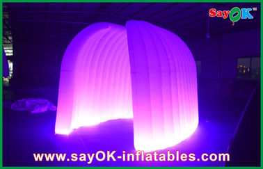 Opblaasbare tent op maat Huwelijksfeest Ronde opblaasbare luchttent 210D Oxford Stof Met LED-verlichting