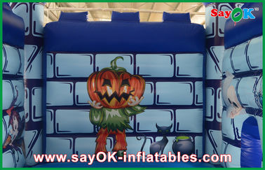 Duurzaam PVC opblaasbaar Bounce Castle House Grappig Halloween pompoen voor kinderen Bounce House huur