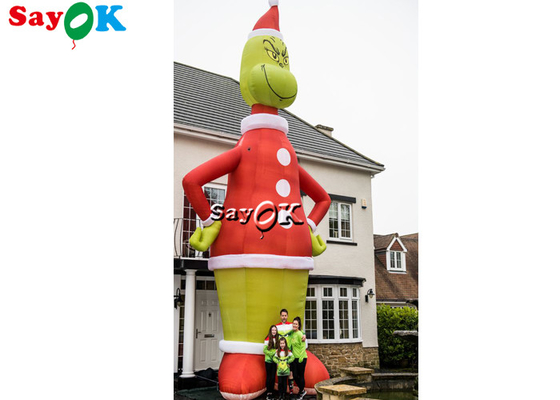 8.5M Inflatable Cartoon Character Modelblow up grinch Openluchtkerstmisdecoratie