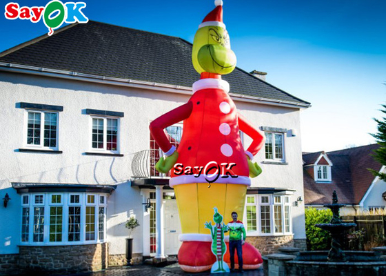 8.5M Inflatable Cartoon Character Modelblow up grinch Openluchtkerstmisdecoratie