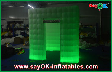 Van de opblaasbare de Bijlage LEIDENE van de Fotocabine Rood/Groene Gebeurtenis van Inflatables Verlichtingslucht de Opblaasbare, Grote
