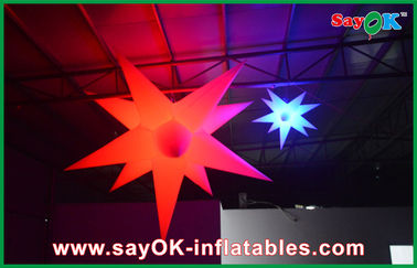 De aangepaste Populaire Opblaasbare Opblaasbare die Sterren van de Verlichtingsdecoratie voor Clubbar worden aangestoken