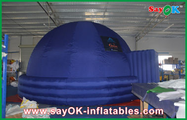 De binnen Digitale 7m Opblaasbare Tent van de Planetarium Blauwe Onderwijs Opblaasbare Koepel