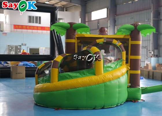Brand - de Dia van vertragersgorilla themed inflatable bounce house met Ventilator