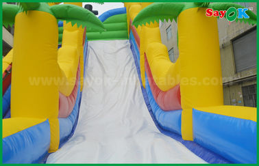 Grote opblaasbare glijbaan Promo Custom Double Giant Bouncy Glijbaan Sprong En opblaasbare water glijbaan Park
