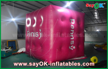 Reuze de Kubus Opblaasbare Ballon van het Pink Opblaasbare Helium voor het Bevorderen