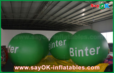 2.5m Groene Reuze Opblaasbare Geleide Heliumballon voor Reclame