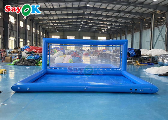 Volwassenen Sport Reus opblaasbaar volleybalveld zwembad met net zijde printing opblaasbaar water speelgoed voor kinderen