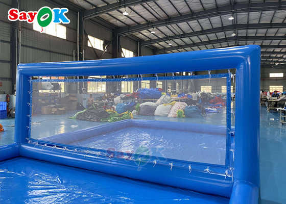 Volwassenen Sport Reus opblaasbaar volleybalveld zwembad met net zijde printing opblaasbaar water speelgoed voor kinderen