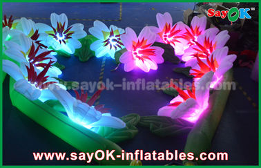 Van de de Bloemketting van de partij Opblaasbare Verlichting Decoratie Geleide de Doek Opblaasbare Bloemen van Oxford met LEIDENE Lichten