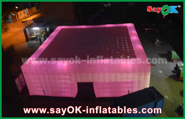 Grote LEIDENE Lichte Opblaasbare Koepeltent voor Sportstadion of Gebeurtenissen van Fabriek van de de Kubustent van China de Opblaasbare