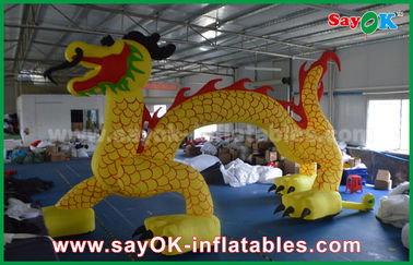 Van de Booglogo printing dragon shaped inflatable van Halloween Opblaasbare de Boogoverwelfde galerij 7 * 4m Douane Opblaasbare Boog