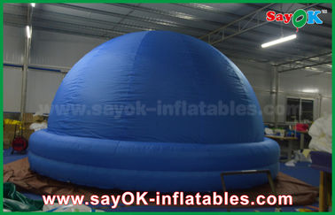 Tent van de het Planetariumkoepel van de embleemdruk de Blauwe Digitale Opblaasbare voor School 4m - 15m