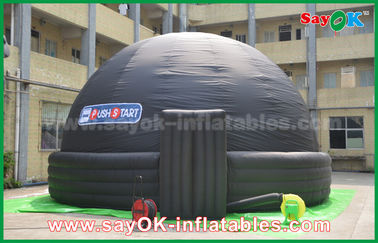 De zwarte 7m DIA Opblaasbare Mobiele Tent van de de Koepelbioskoop van de Planetariumprojectie Opblaasbare
