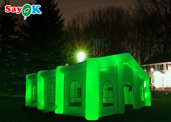 Opblaasbaar Huis Tent LED Kleur Cube Opblaasbare Huwelijk Tent Blow Up Bubble Camping Tent