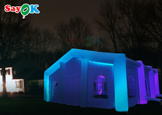 Opblaasbaar Huis Tent LED Kleur Cube Opblaasbare Huwelijk Tent Blow Up Bubble Camping Tent