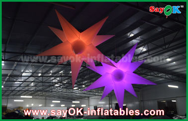 Van de nylon Reclame LEIDENE de Openlucht Opblaasbare Decoratie Sterballon met de Ventilator van Ce/UL-
