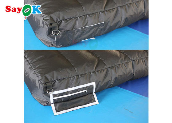 Opblaasbaar gazon zwart opblaasbare tunnel tent multifunctie voor activiteiten tentoonstellingen