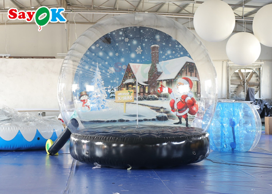 Kerst Menselijk formaat gigantische opblaasbare sneeuwbol transparante Globe Ball Photo Booth
