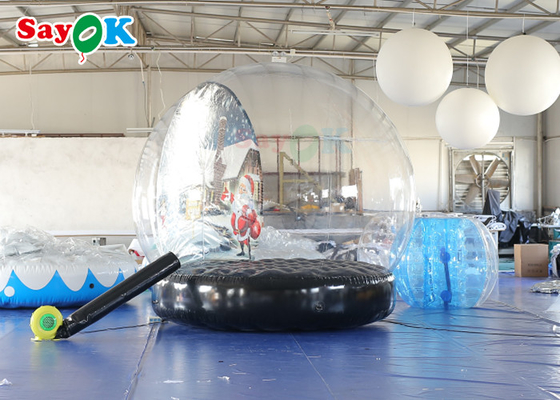 Kerst Menselijk formaat gigantische opblaasbare sneeuwbol transparante Globe Ball Photo Booth