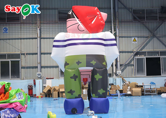 4.5m opblaasbare cartoonfiguren gigantische opblaasbare mascotte model cartoonfiguren voor verjaardagsfeestjes