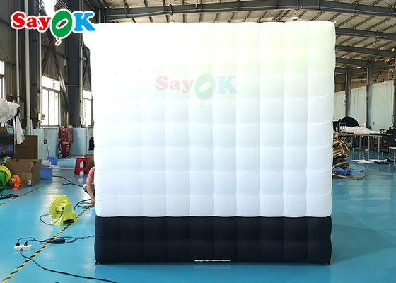 Opblaasbaar tent Camping SGS Opblaasbaar fotobooth tent 360 graden foto-video booth met LED-licht