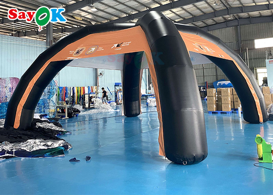Gezinsluchttent Custom PVC 7x4m Opblaasbare luchttent Ondersteuningsstructuur Blow Up Spider Tent