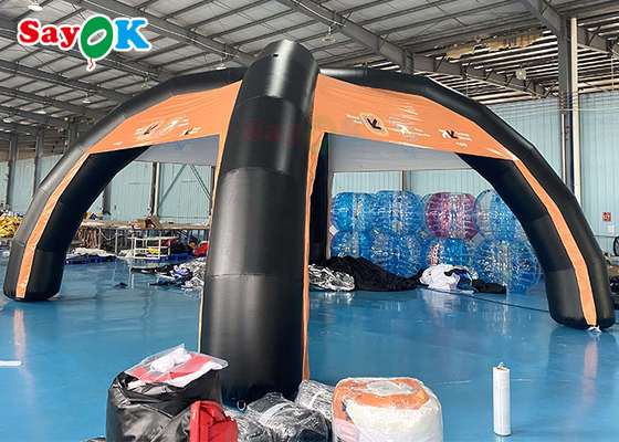 Gezinsluchttent Custom PVC 7x4m Opblaasbare luchttent Ondersteuningsstructuur Blow Up Spider Tent