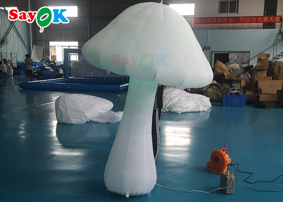Reuze opblaasbare paddenstoeldecoratie met volledige drukkleur en ventilator