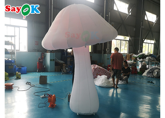 Reuze opblaasbare paddenstoeldecoratie met volledige drukkleur en ventilator