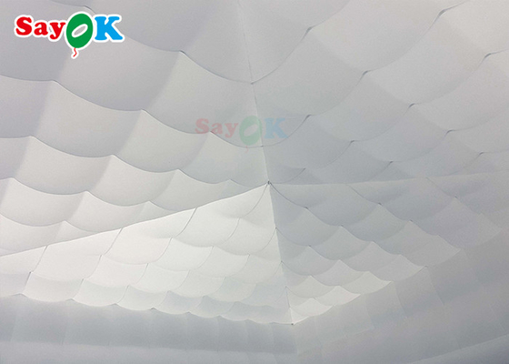 Mobiele 8x8x4m buiten witte opblaasbare luchttent voor gelukkige feesten opblaasbare feesttent