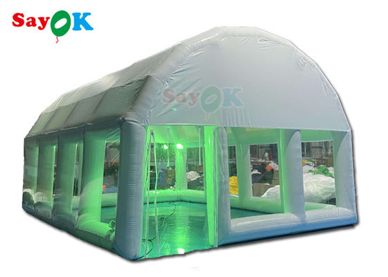 Opblaasbare woning tent 0,55 mm PVC opblaasbare lucht tent Duidelijke luchtdichte koepel Voor zwembad dekking