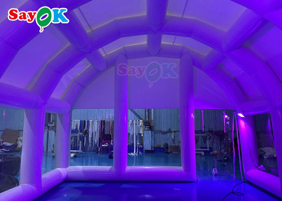 Opblaasbare woning tent 0,55 mm PVC opblaasbare lucht tent Duidelijke luchtdichte koepel Voor zwembad dekking