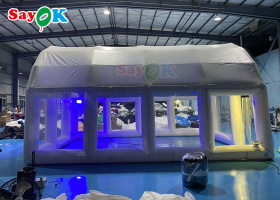 Opblaasbare woning tent 0,55 mm PVC opblaasbare lucht tent Duidelijke luchtdichte koepel Voor zwembad dekking