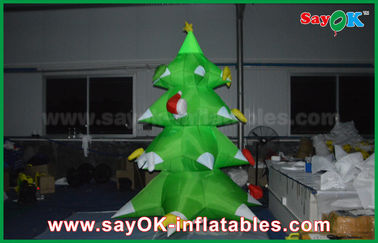Groene Nylon Opblaasbare Kerstboom LEIDENE Verlichting 2.5mm Nylon voor Kerstmis