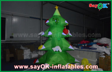 Groene Nylon Opblaasbare Kerstboom LEIDENE Verlichting 2.5mm Nylon voor Kerstmis