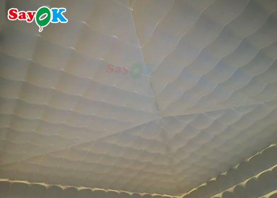 Opblaasbare kubus tent flexibele opblaasbare lucht tent met led lampen opblazen camping tent