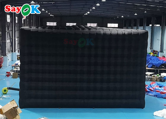 Opblaasbare kubus tent flexibele opblaasbare lucht tent met led lampen opblazen camping tent