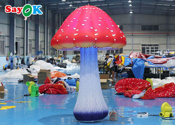 2.5m Licht van de Decoratie het Opblaasbare Paddestoelen Geleide Ballon op Ballon