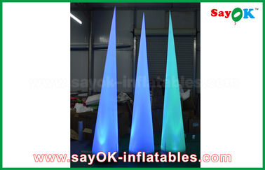 2.5m Nylon Opblaasbare LEIDENE Kegel met Decoratie van de de LEIDENE de Lichte Ventilatorverlichting van CE/UL