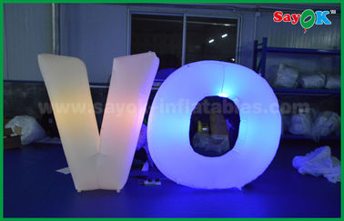 Decoratie van de Lingtings de Nylon Opblaasbare Verlichting, Opblaasbare Brieven met Ventilator en Ver Controlemechanisme