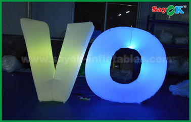 Decoratie van de Lingtings de Nylon Opblaasbare Verlichting, Opblaasbare Brieven met Ventilator en Ver Controlemechanisme