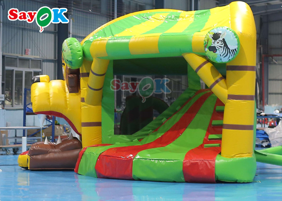 Uitsmijter van het de Dia Opblaasbare Kasteel van Lion Inflatable Bounce House With de Droge