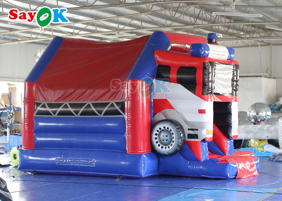 Het commerciële Opblaasbare Bouncy-Huis van de de Vrachtwagen Opblaasbare Sprong van de Kasteelbrand met Dia