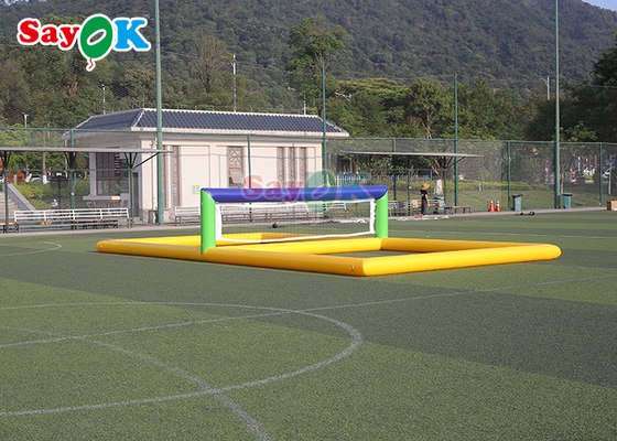 Luchtdicht opblaasbaar volleybalveld zwembad 0,9mm PVC watervolleybalbaan opblazen water speelgoed voor sport water games