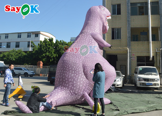 Opblaasbare kerstdinosaurus Grote grootte 5m Opblaasbare Tyrannosaurus Rex Dinosaurus Volledige afdruk