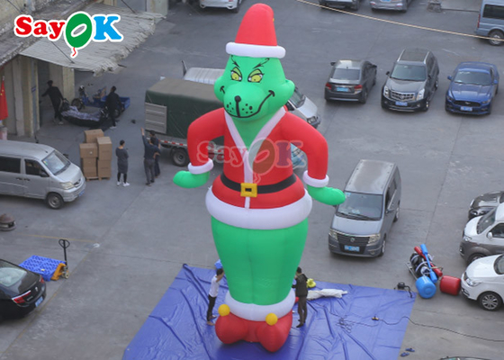 Opblaasbare tuin decoraties OEM Opblaasbare cartoon personages Blazen Up Grinch Oxford Film Model