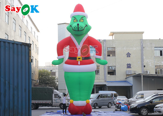 Opblaasbare tuin decoraties OEM Opblaasbare cartoon personages Blazen Up Grinch Oxford Film Model