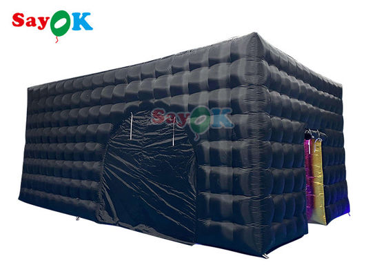 Reclame Nachtclub Opblaasbare kubus tent Sterk Oxford stof materiaal Opblaasbare lucht tent